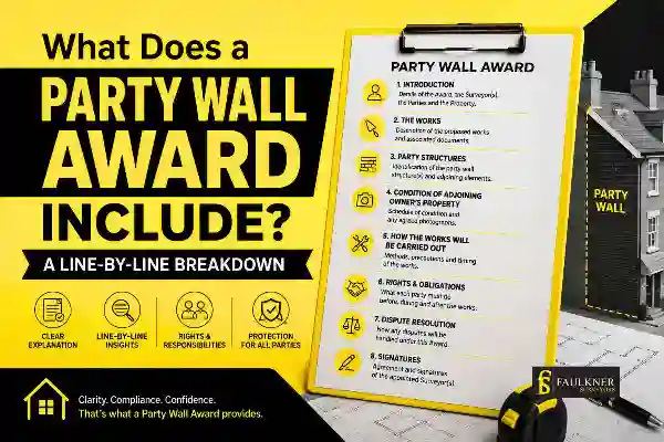 Party Wall Awards Explained Line-by-Line: What Property Owners and Neighbours Need to Know 1 What Does a Party Wall Award Include? A Line-by-Line Breakdown Chesham